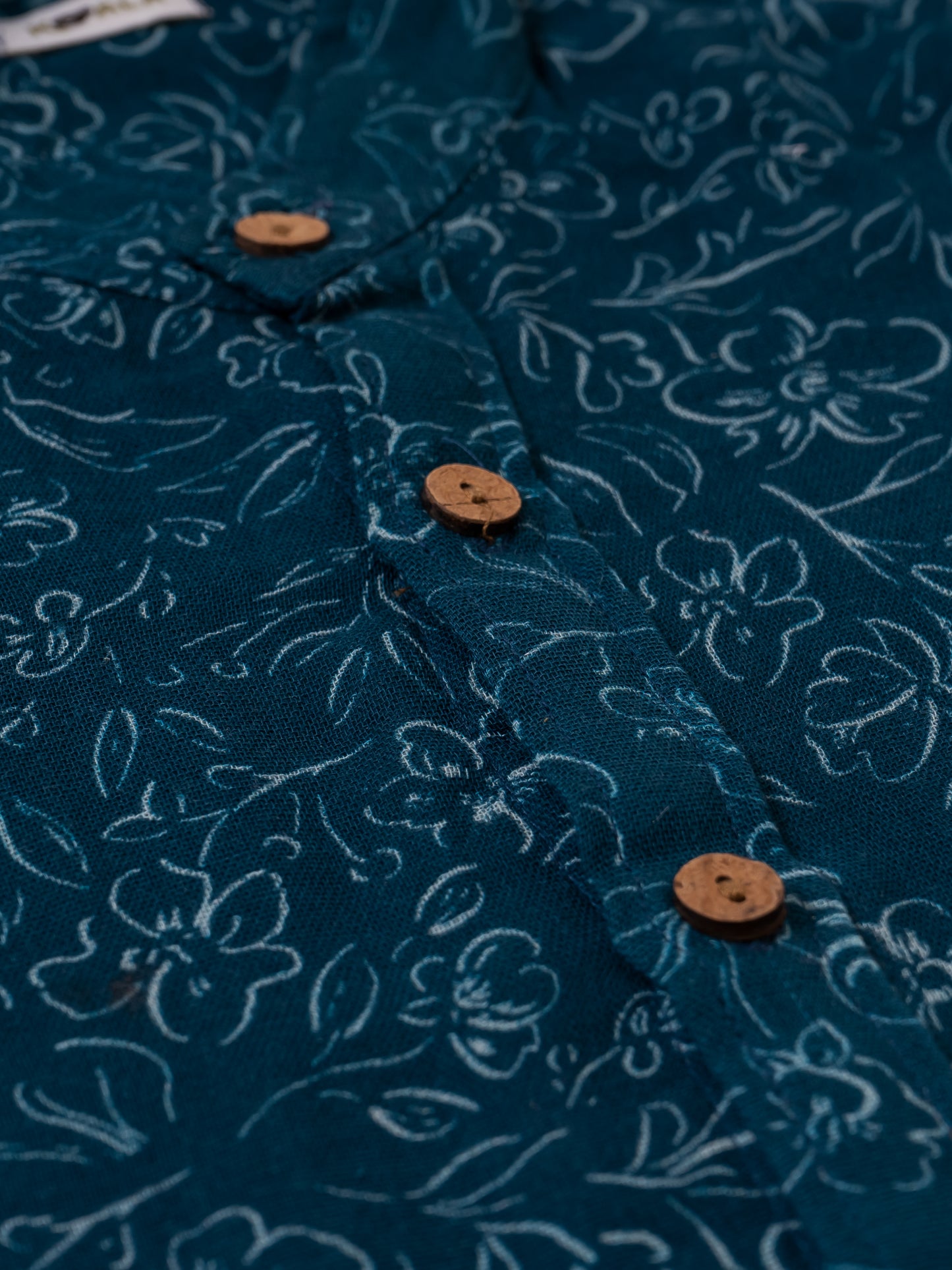 Koala Boys Ocean Blue Half Sleeve Organic Cotton Shirt with Pants