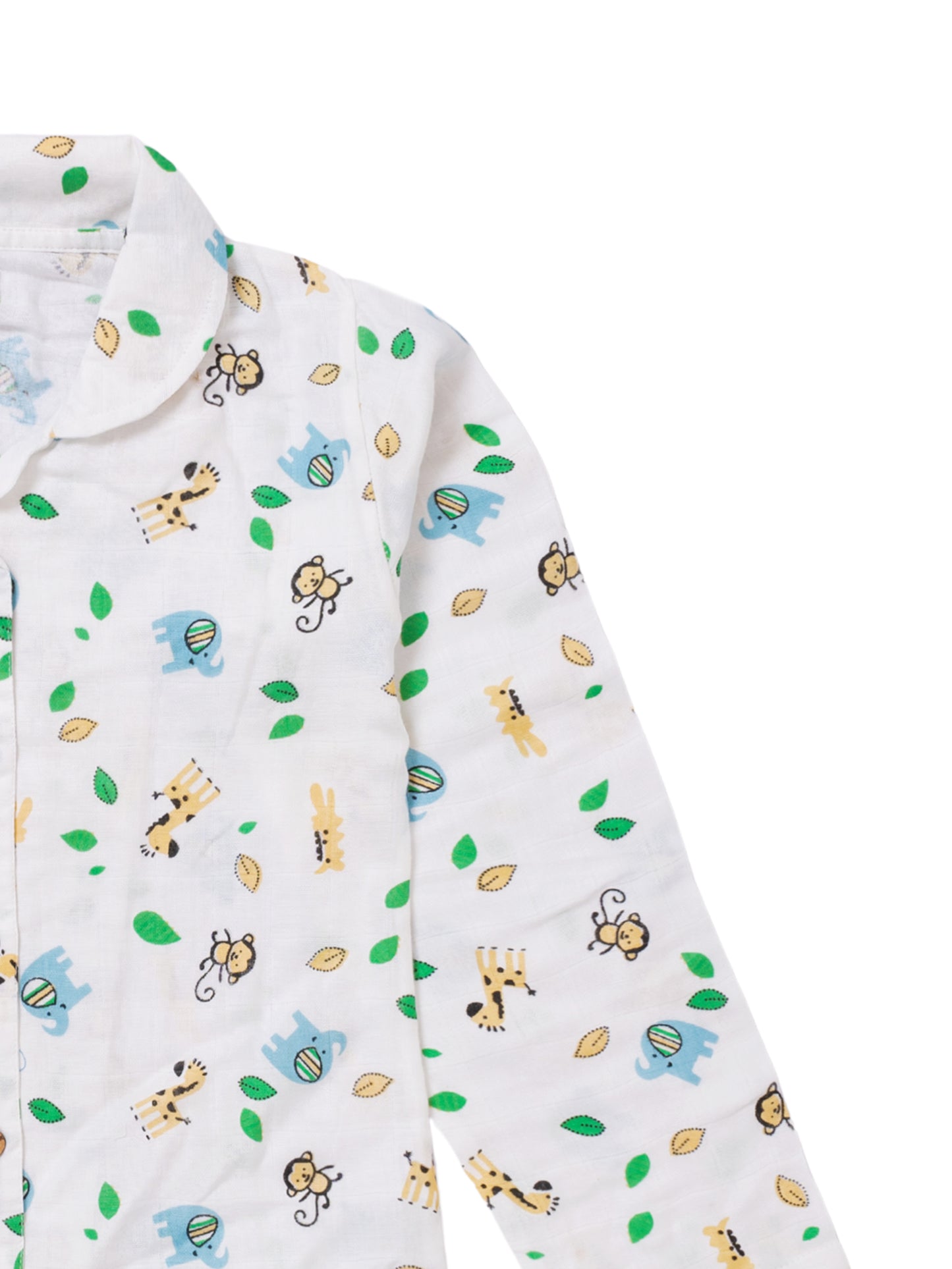 Koala Kidz Muslin Cotton Nightsuit – Jungle Safari Print