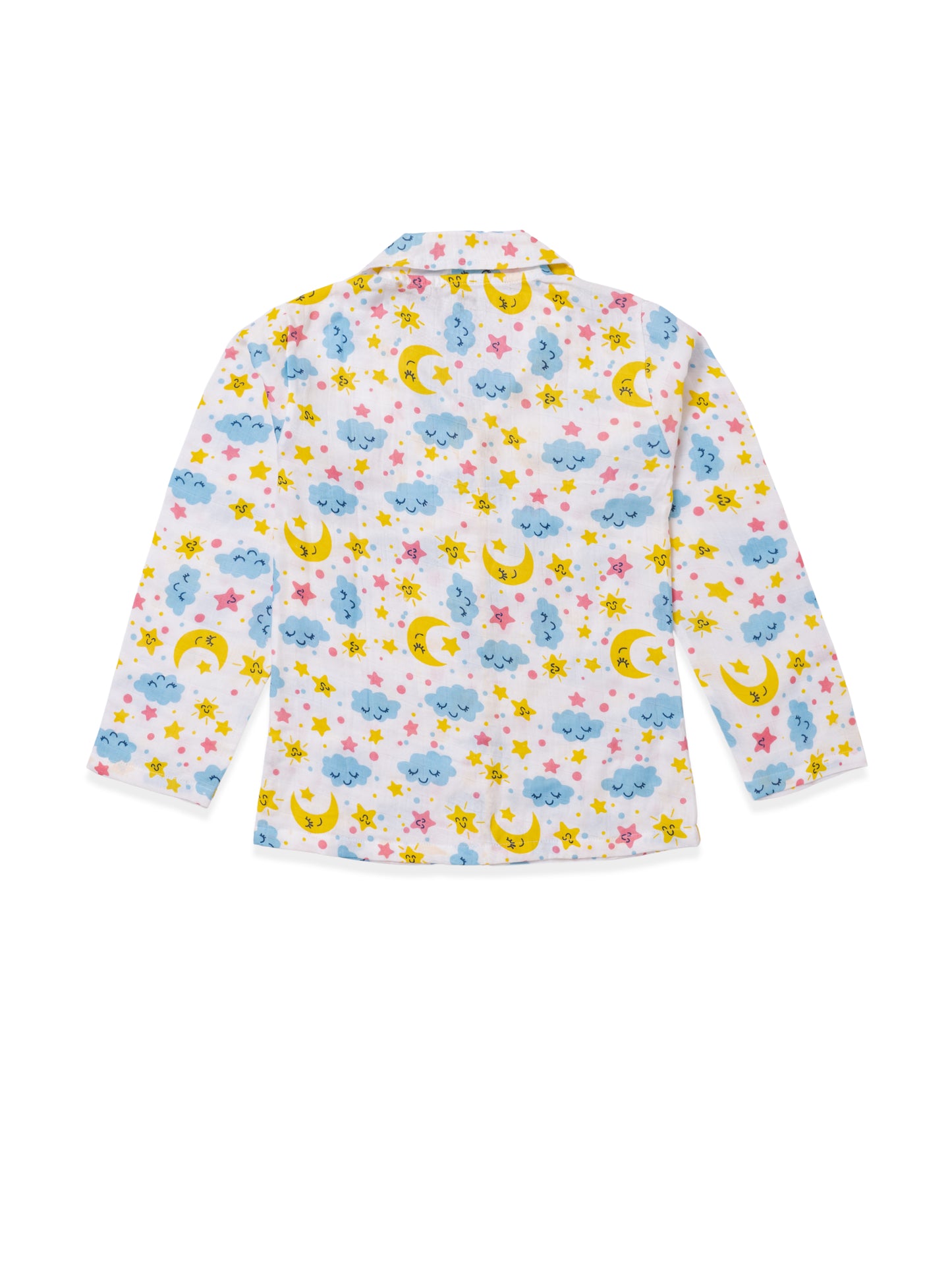 Koala kidz Muslin Cotton Nightsuit - Dreamy Skies