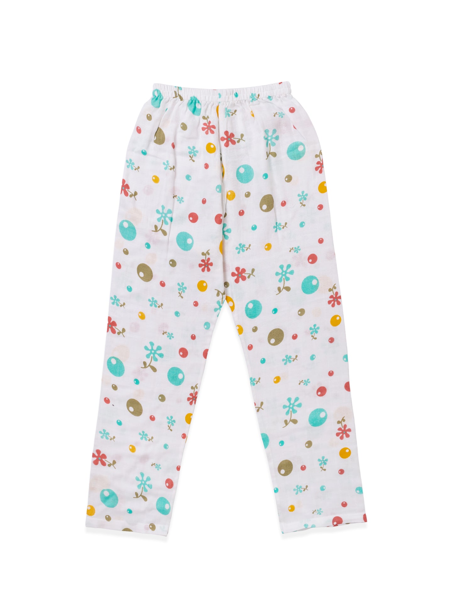 Koala Kidz Muslin Cotton Nightsuit - Playful Dots
