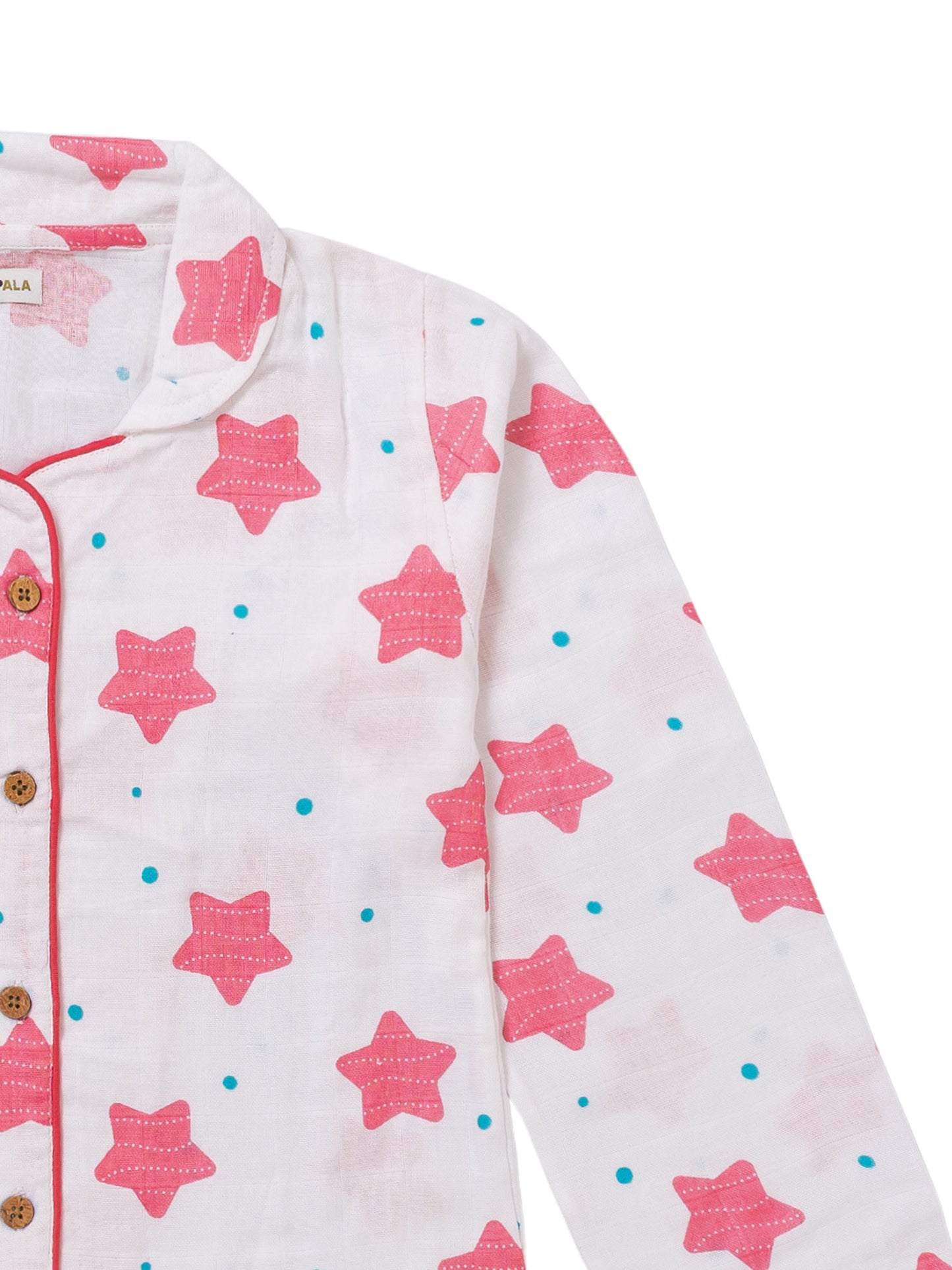Koala Kidz Muslin Cotton Nightsuit- Starry Dreams