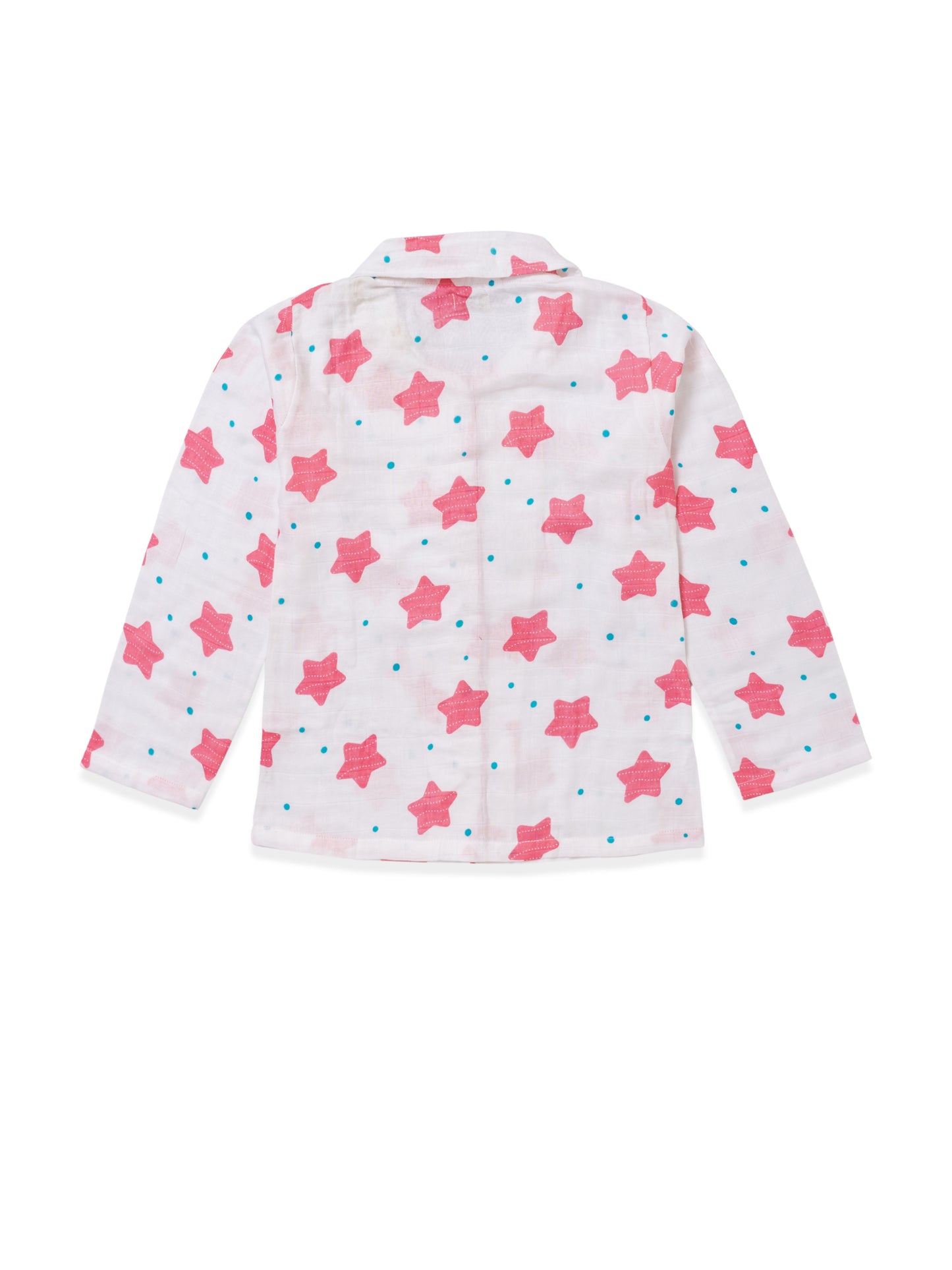 Koala Kidz Muslin Cotton Nightsuit- Starry Dreams