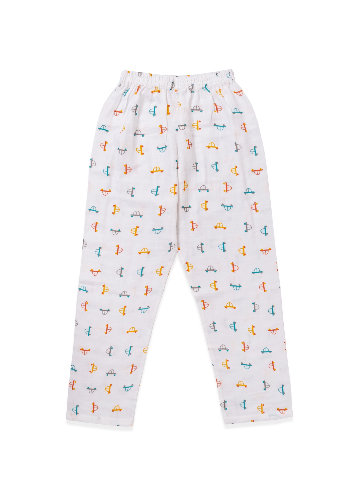 Koala Kidz Muslin Cotton Nightsuit - Hot Wheels