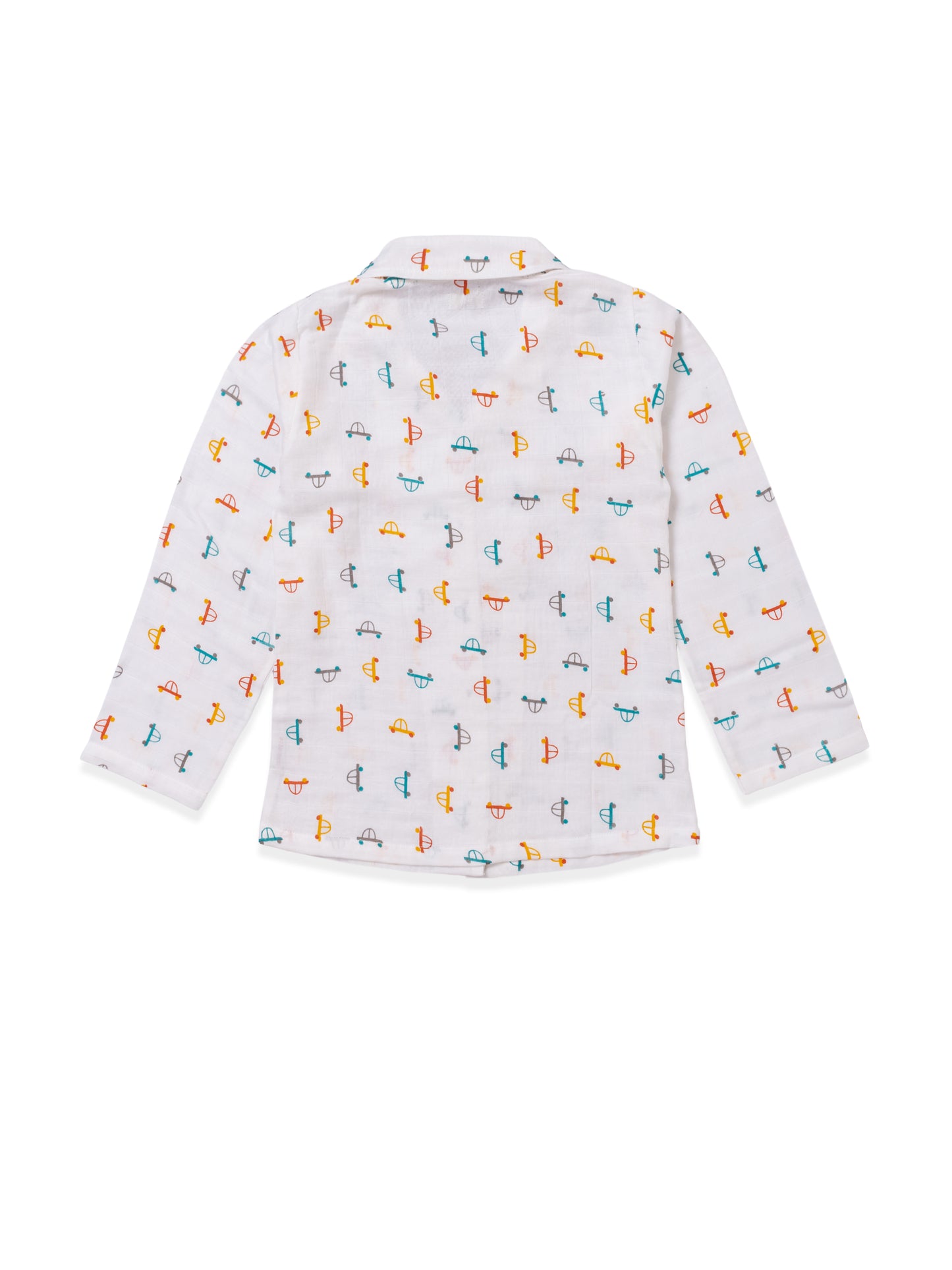 Koala Kidz Muslin Cotton Nightsuit - Hot Wheels