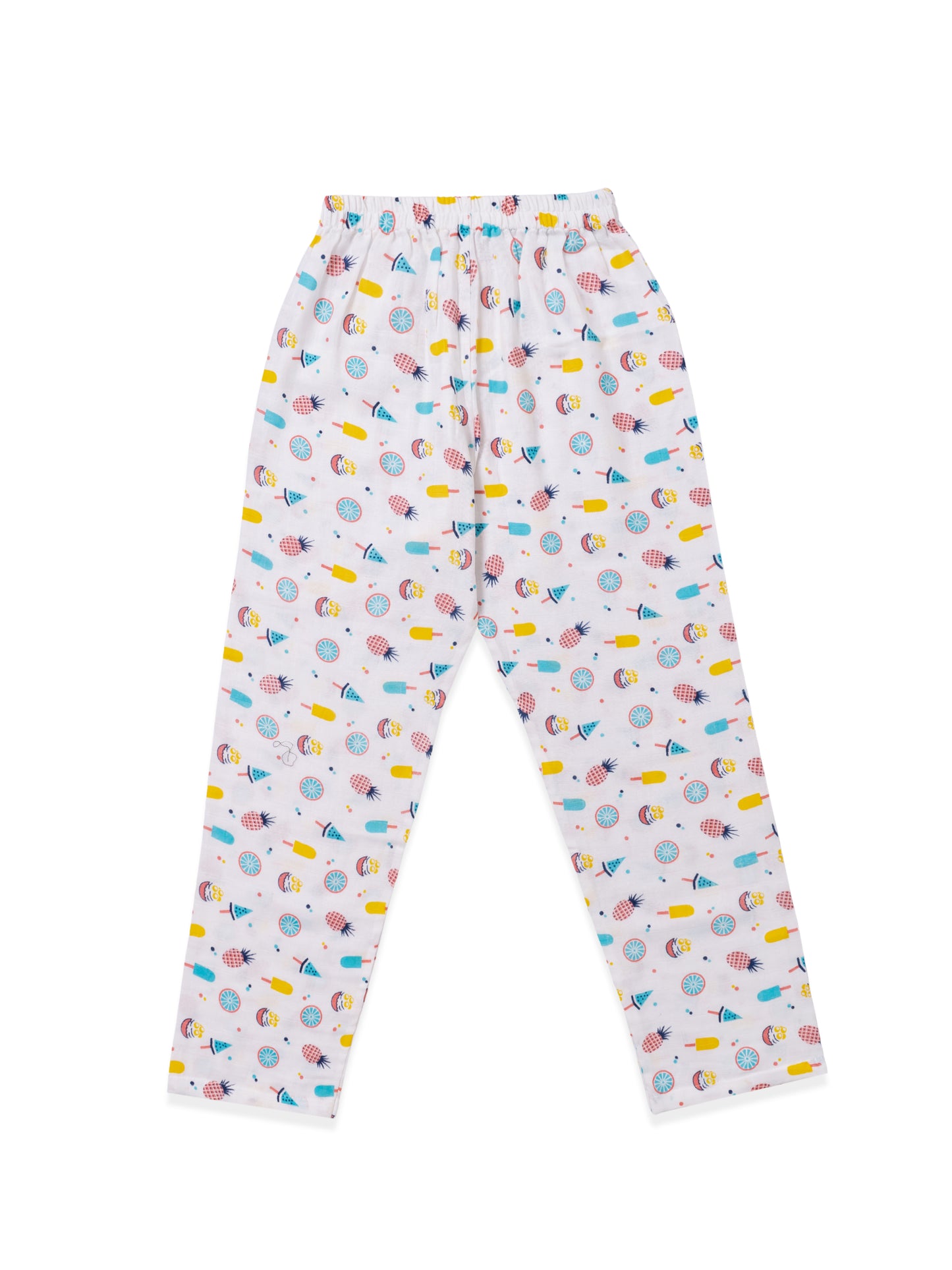 Koala Kidz Muslin Cotton Nightsuit – Ice Cream & Lollipop Print