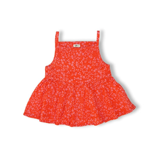 Koala Bright Floral Print Peplum Top