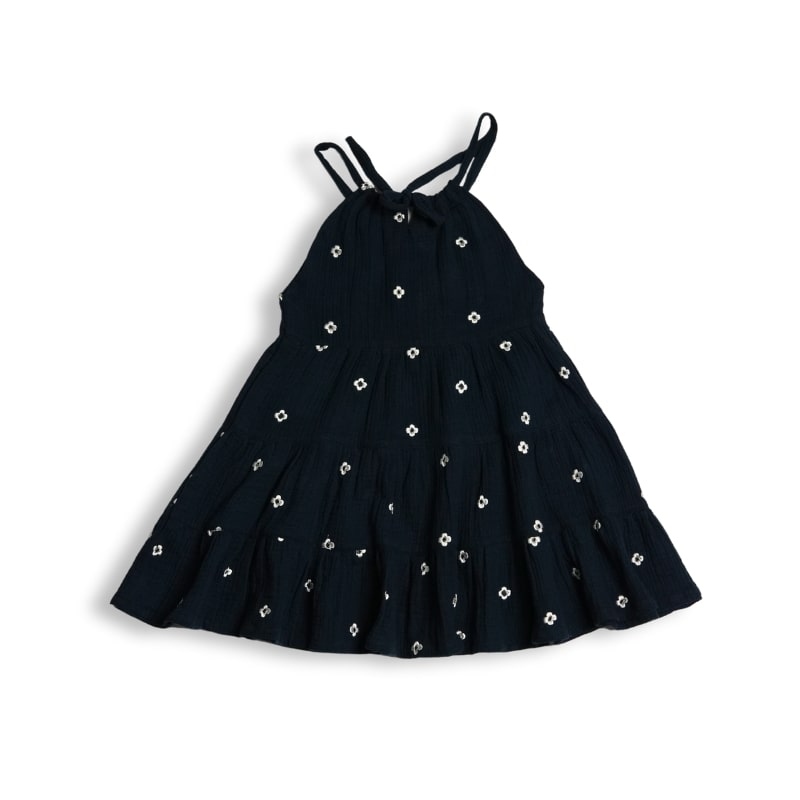 Koala Navy Blue Three Tier Twirl Dress
