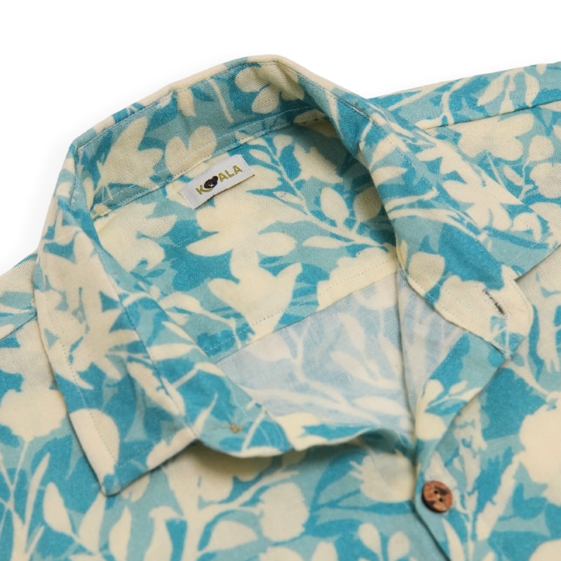 Koala Boys Printed Half Sleeve Cotton Bamboo Shirt with OffWhite Pants