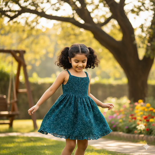 Koala Aqua Blue Sun Dress