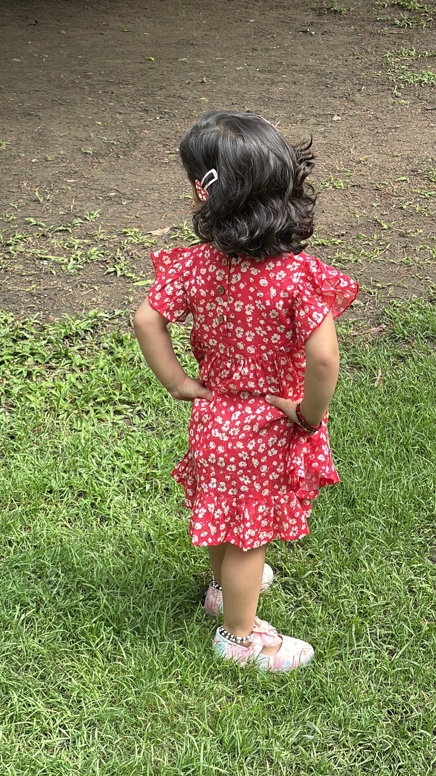 Koala Cherry Blossom Ruffle Dress