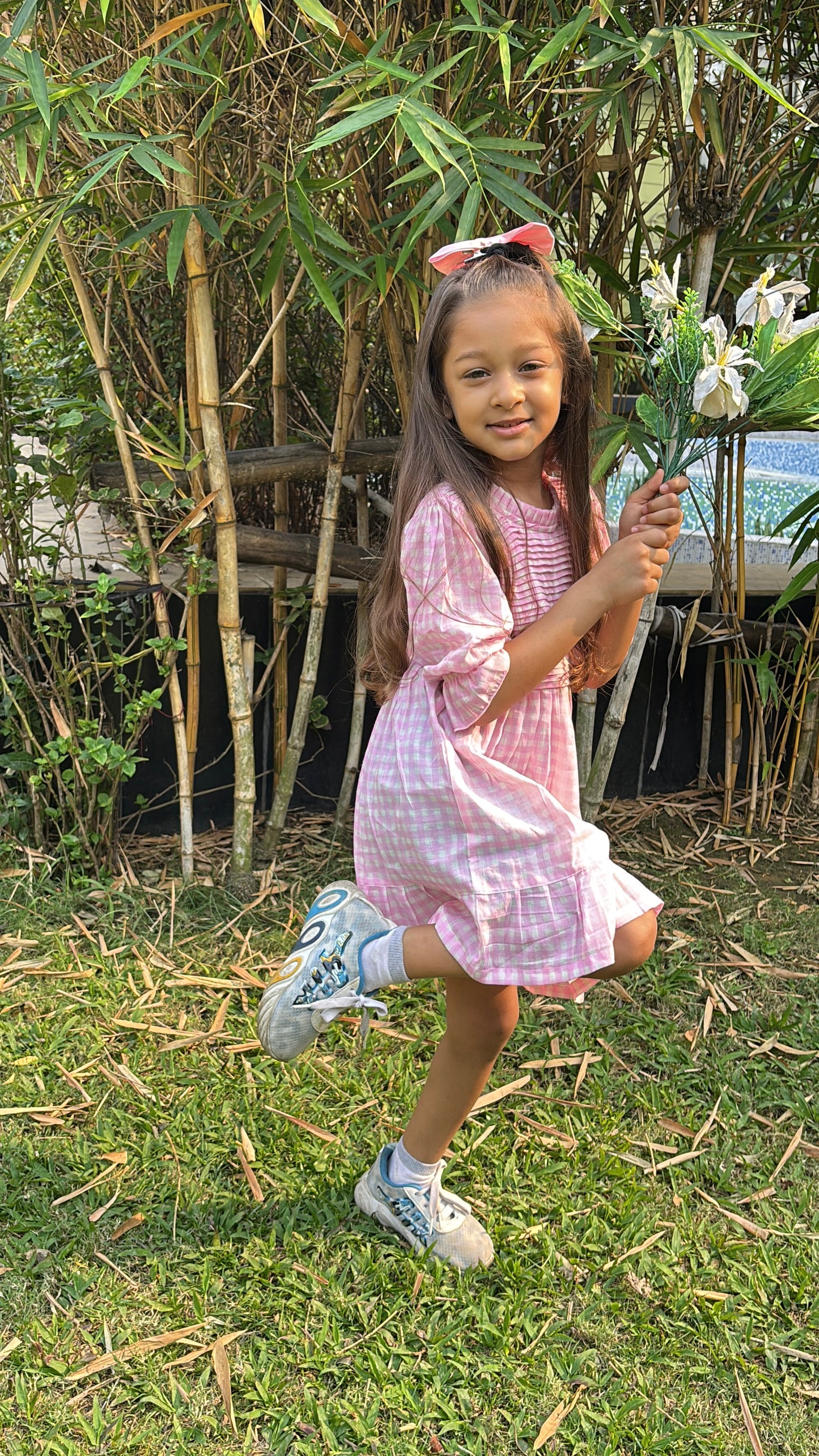 Koala Pink Gingham Breeze Dress