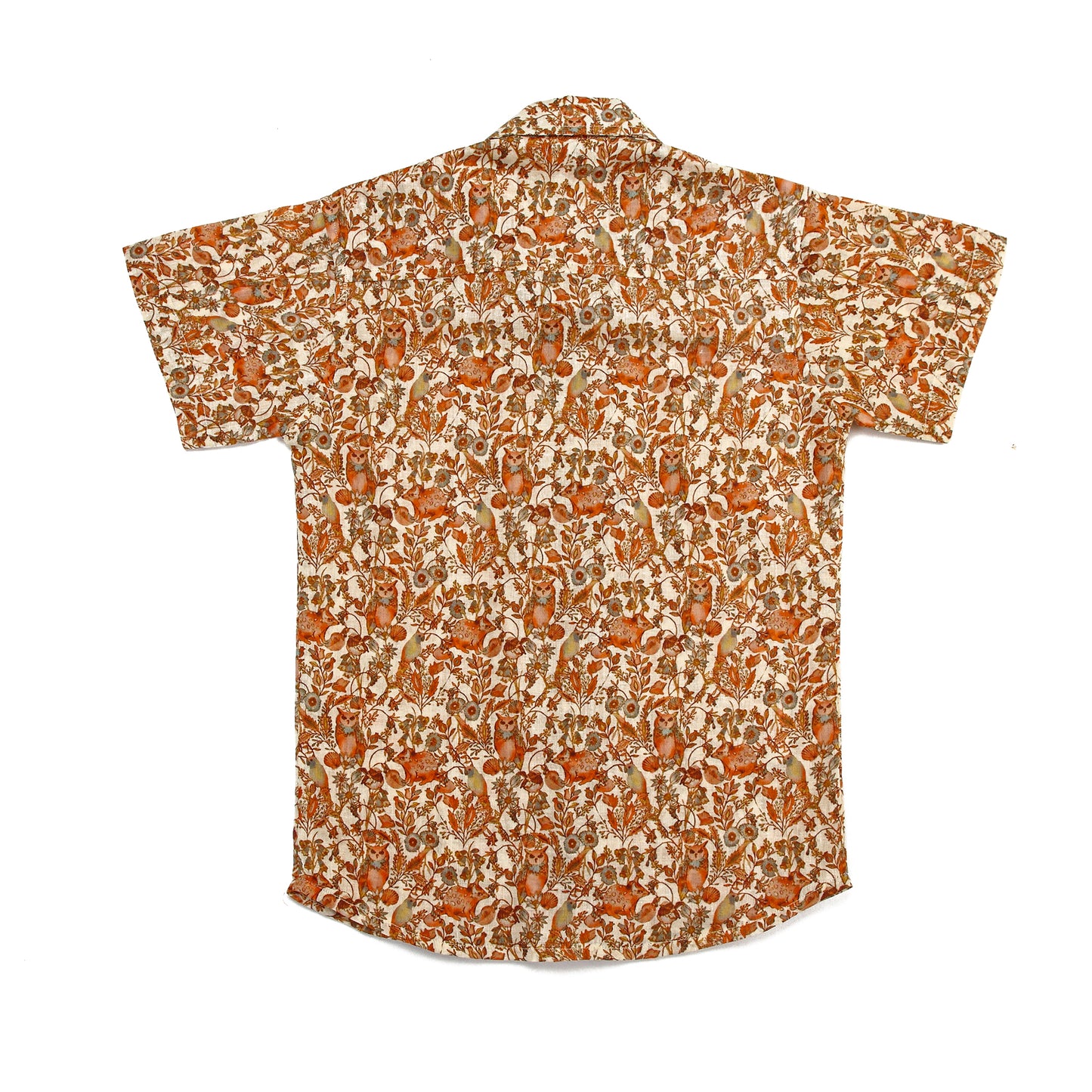 Koala Boys Abstract Jungle Print Half Sleeve Mulmul Shirt