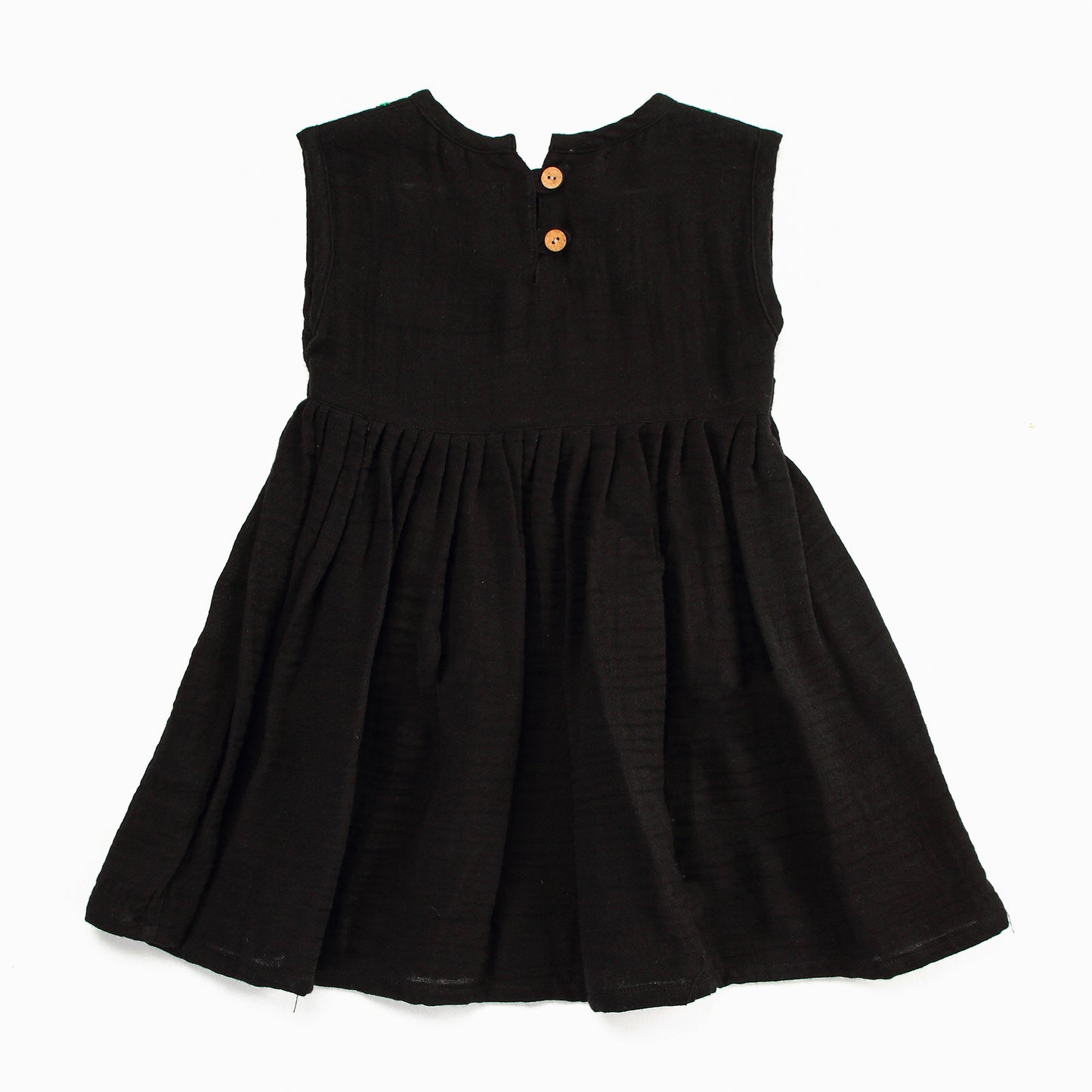 Koala Black Fit and Flare Dress with Embrodiery Work