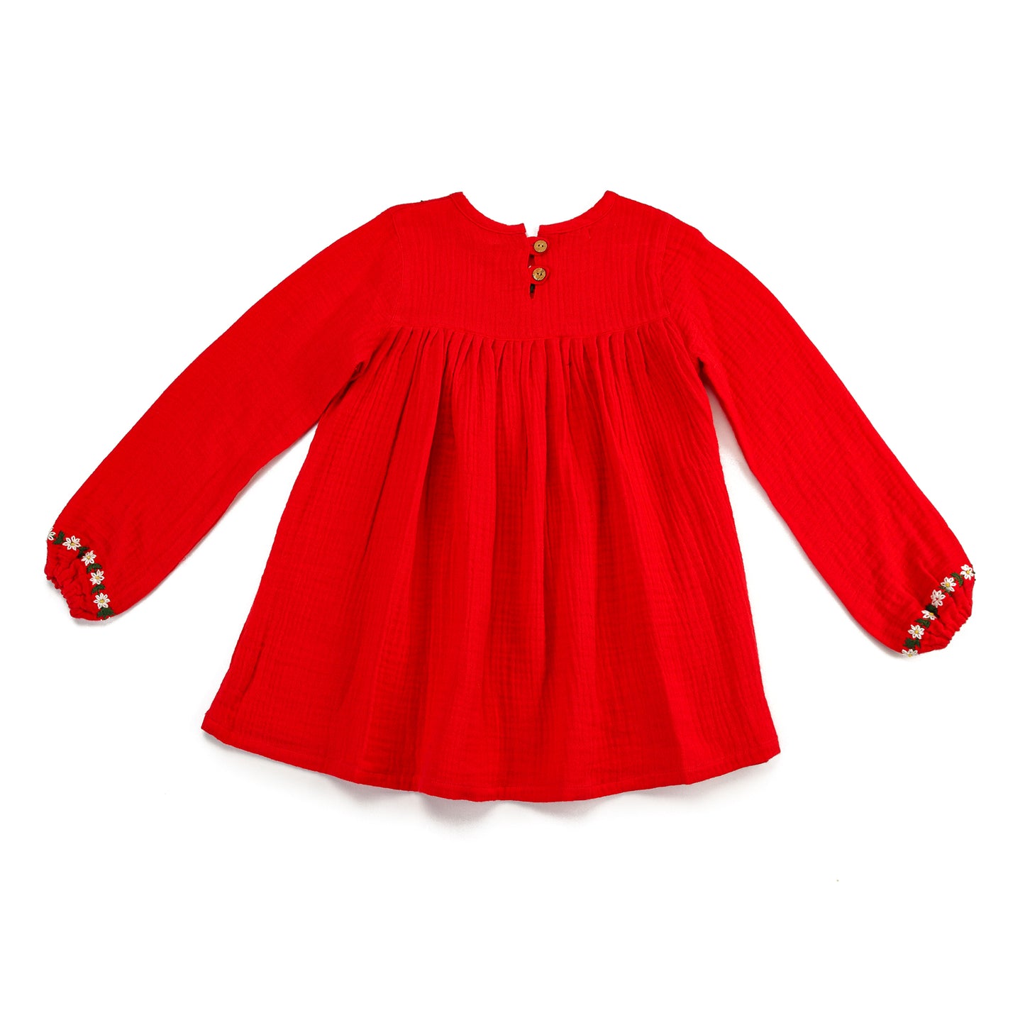 Koala Scarlet Bloom with Neckline Embroidery