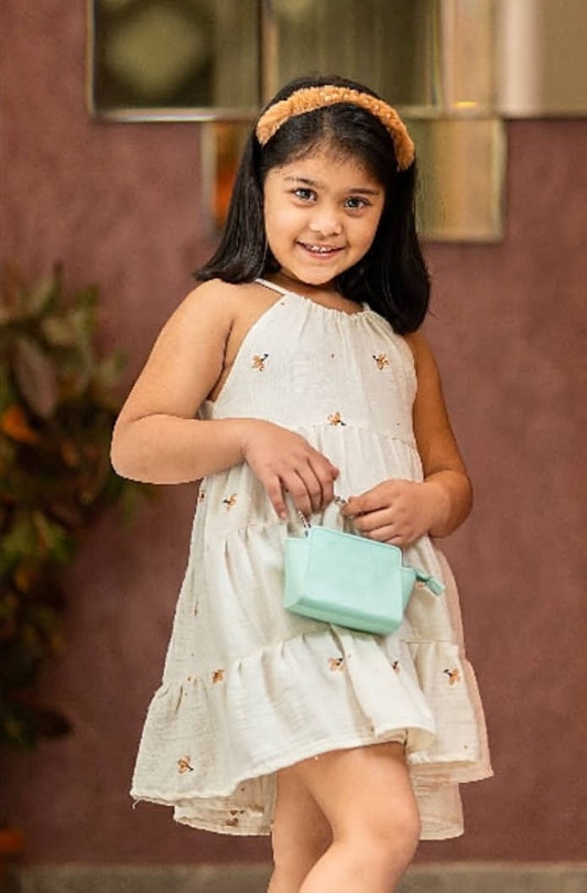 Koala White HoneyComb Dress