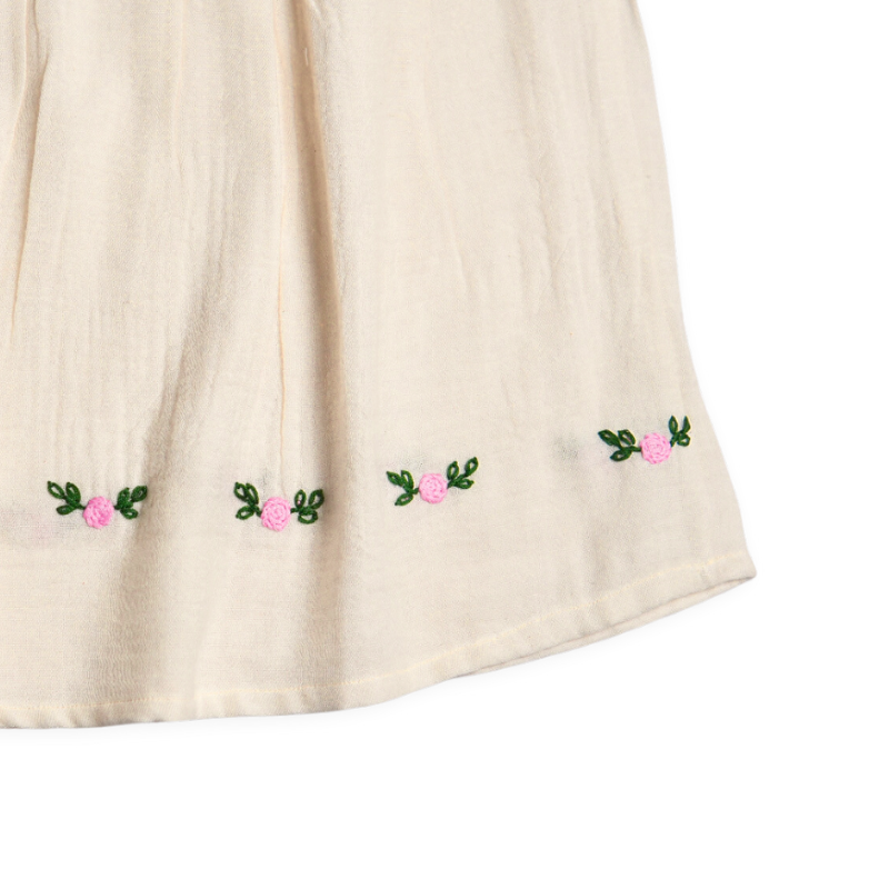 Koala Girls Hand Embroidered  A- Line Dress