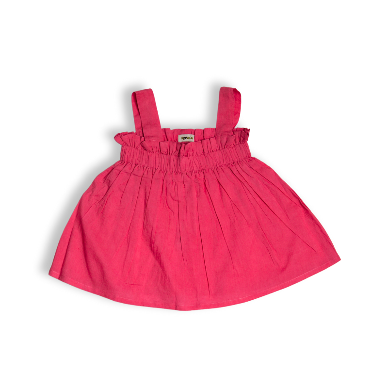 Koala Raspberry Ruffle Top