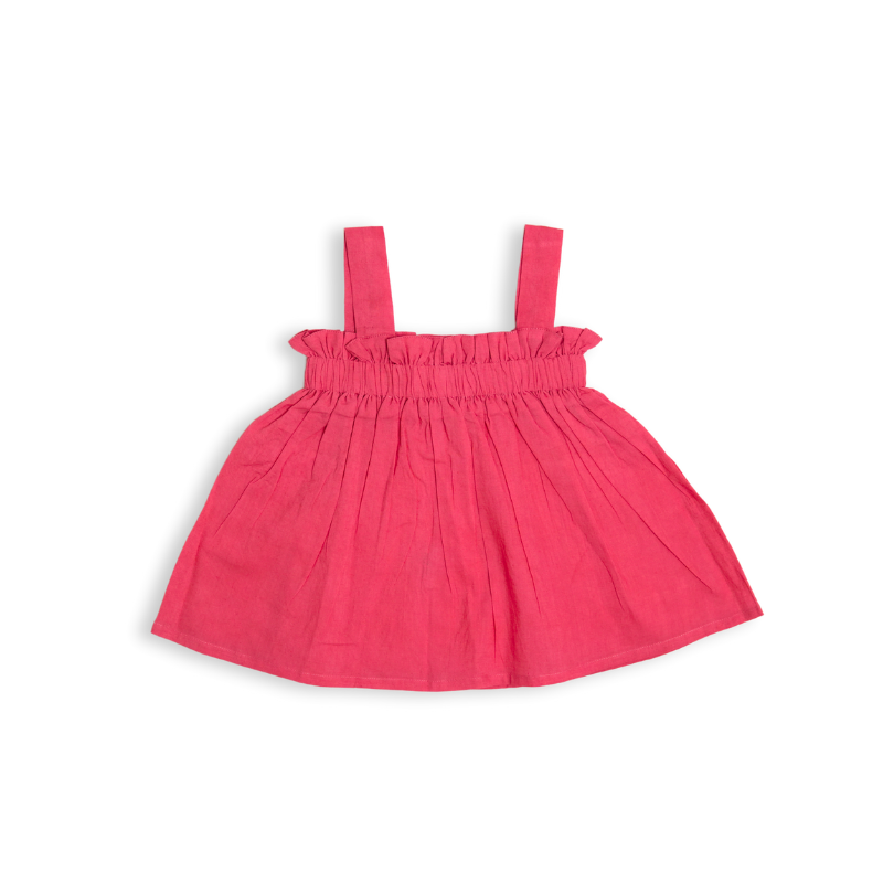 Koala Raspberry Ruffle Top
