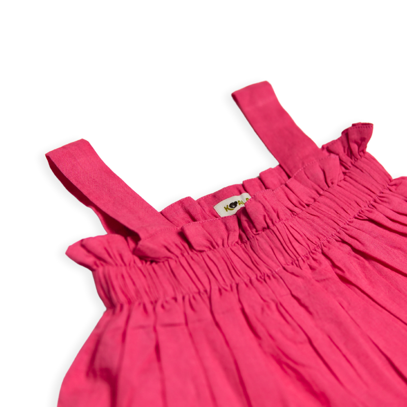 Koala Raspberry Ruffle Top