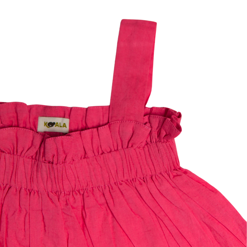 Koala Raspberry Ruffle Top
