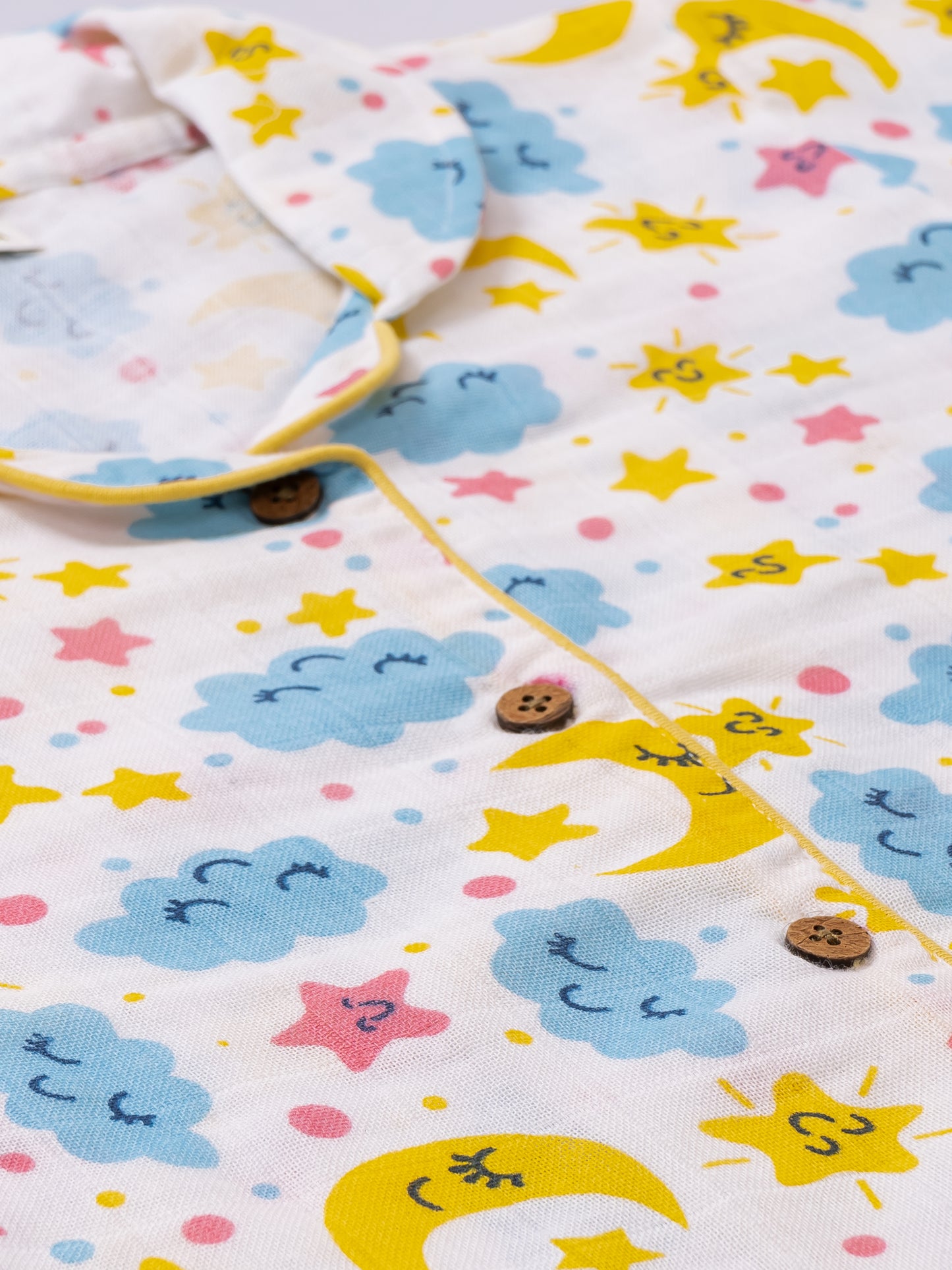 Koala kidz Muslin Cotton Nightsuit - Dreamy Skies