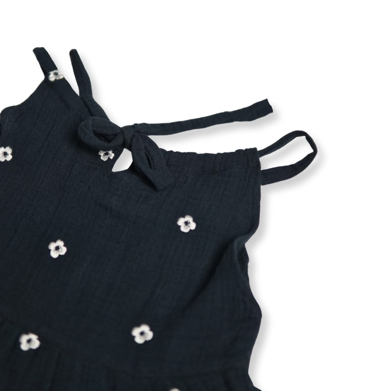 Koala Navy Blue Three Tier Twirl Dress