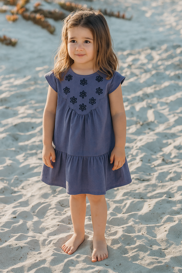 Koala  Petal Handwork Dress