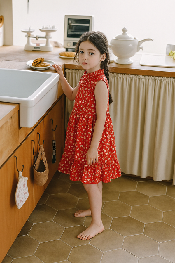 Koala Red Scarlet Blossom Dress