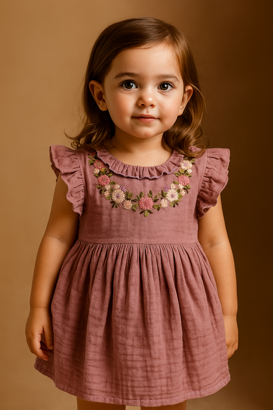 Koala Lavender Handcrafted Dress