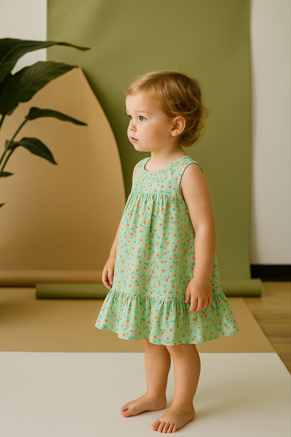 Koala Mint Meadow Flare Dress