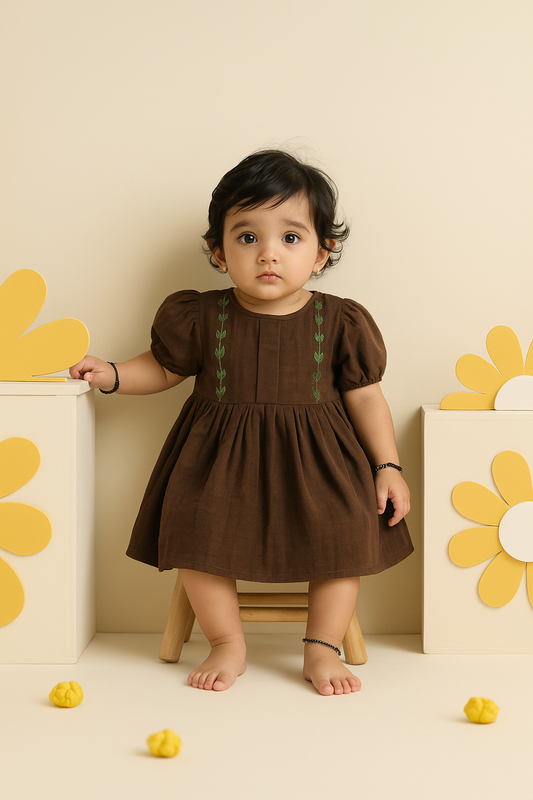 Koala Cocoa Leaf Dress