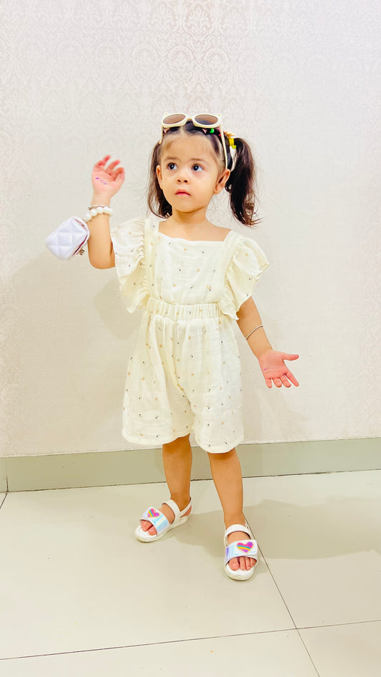 Koala Girls White Jumpsuit
