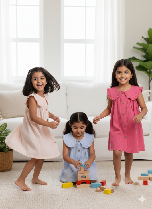 Koala Blossom Hemp Ruffle Dress