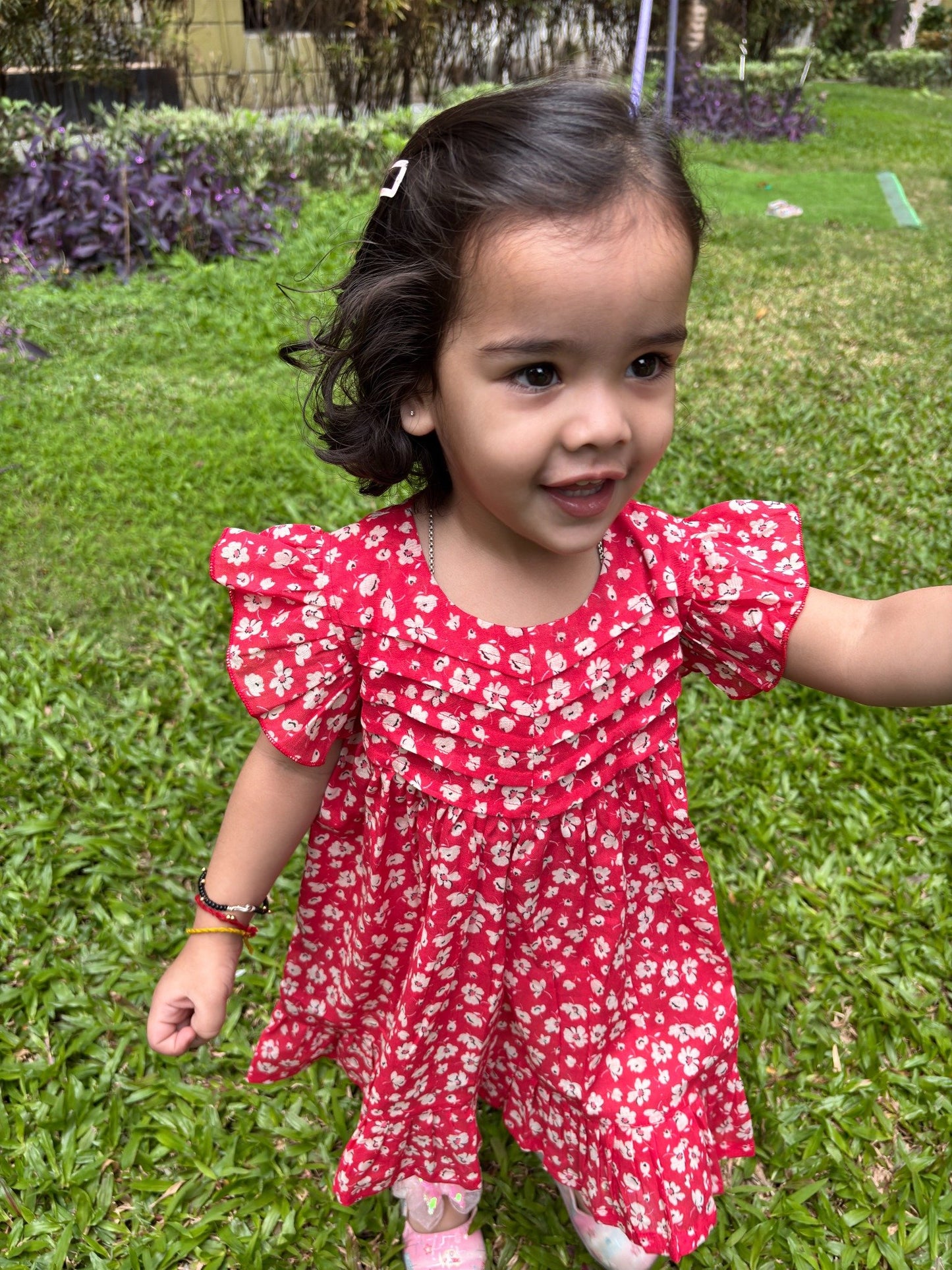 Koala Cherry Blossom Ruffle Dress