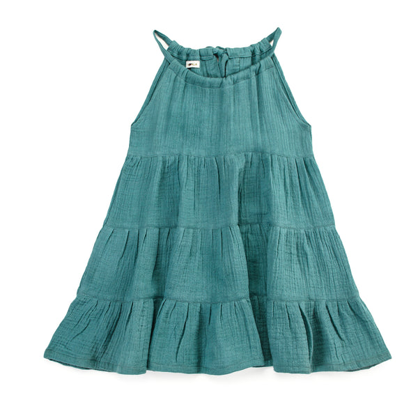 Koala Sea Blue Tiered Dress