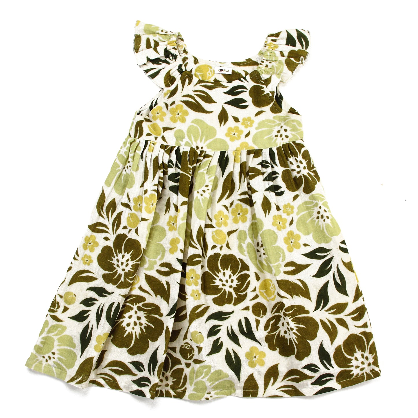 Koala Vibrant Green Fit and Flare Dress