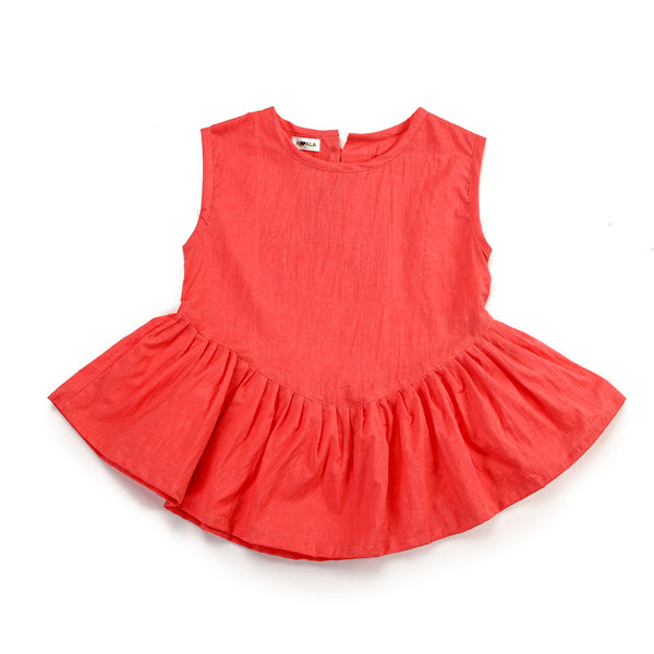 Koala Coral Charm Drop Waist Dress