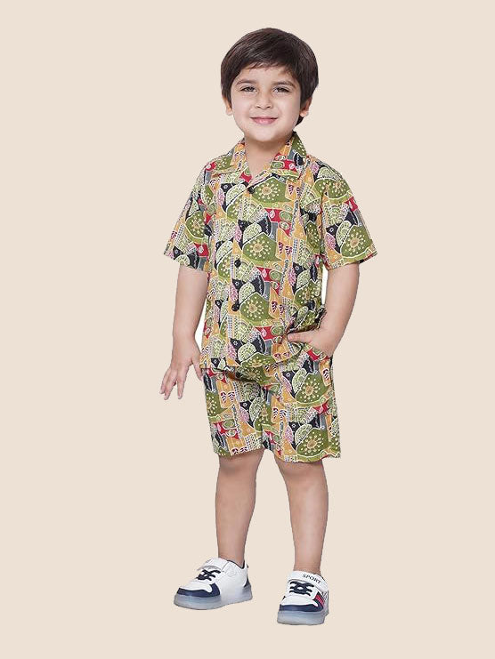 Cotton Shirt Shorts Half Sleeves