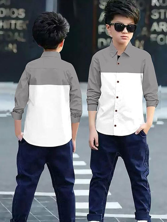 Solid Cotton Shirt